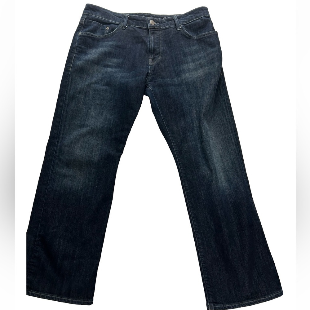 Mavi Matt Mid Rise Straight Leg Jeans Men’s 36 Dark Wash